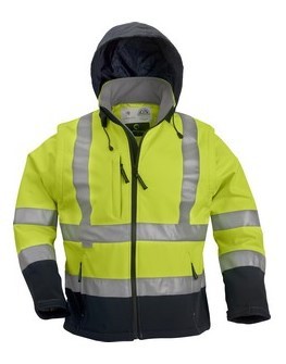 Veste Softshell sécurité Station manches amovibles jaune