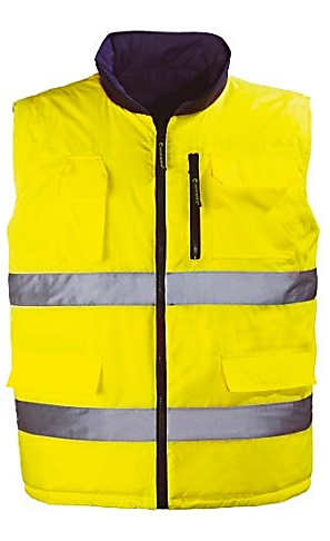 Bodywarmer sécurité Hi-Way jaune