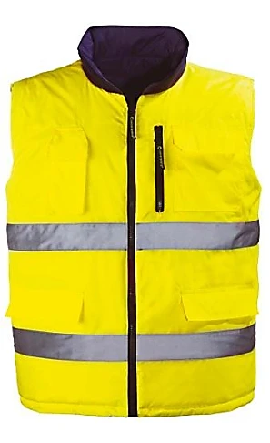 Bodywarmer sécurité Hi-Way jaune